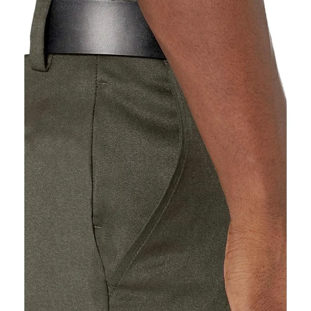 NEW Amazon Essentials Men's Straight-Fit Stretch GOLF PANT 34W x 30L Olive Green
